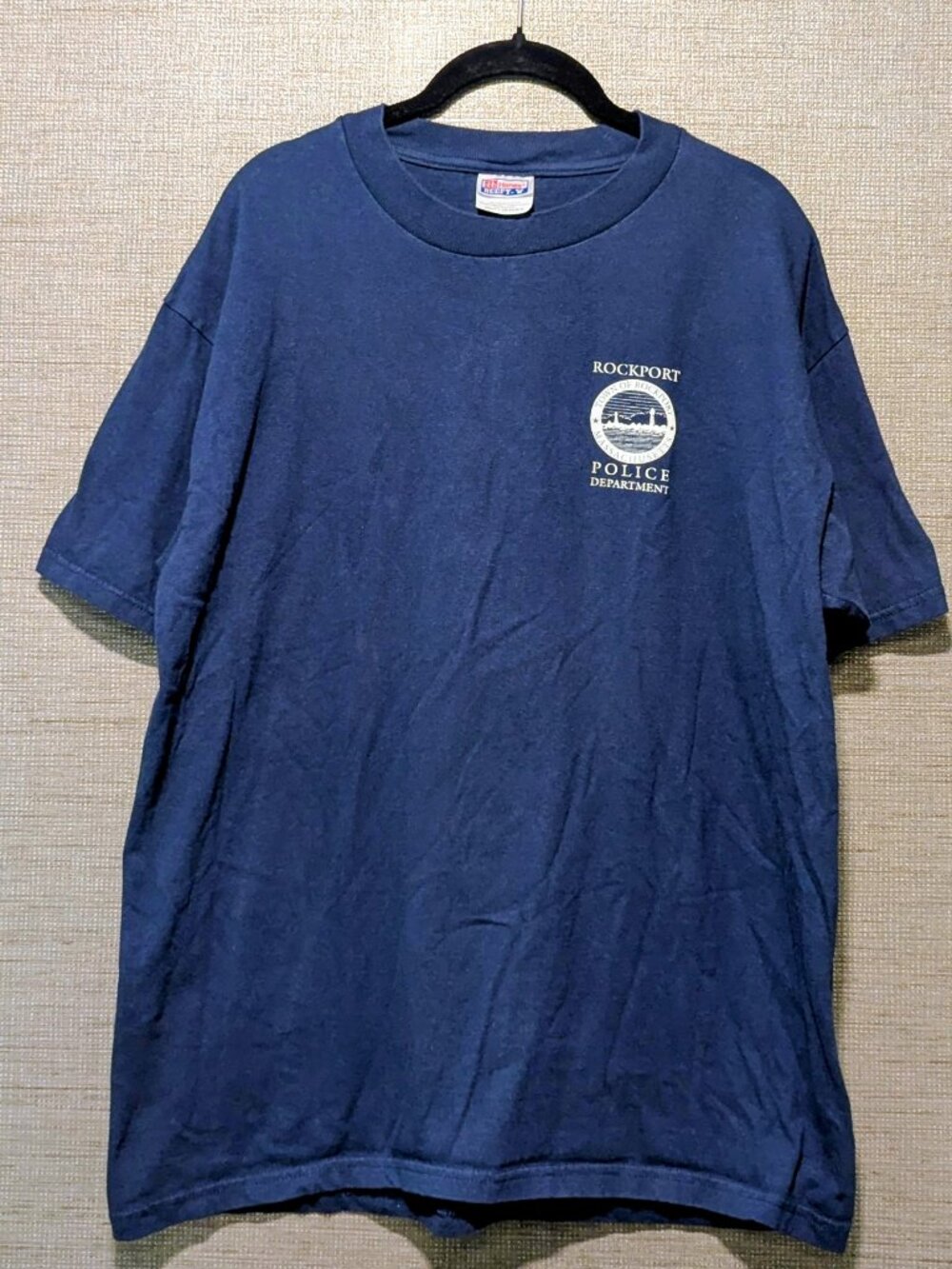 Rare Vintage 1990s Rockport Massachusetts Police Department T-Shirt Size Large